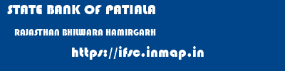 STATE BANK OF PATIALA  RAJASTHAN BHILWARA HAMIRGARH   ifsc code